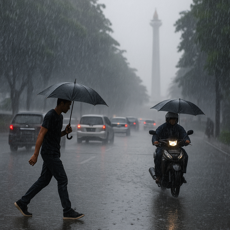 Microplastics in Jakarta Rain