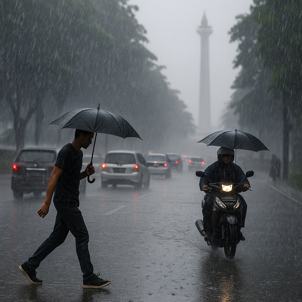 Microplastics in Jakarta Rain