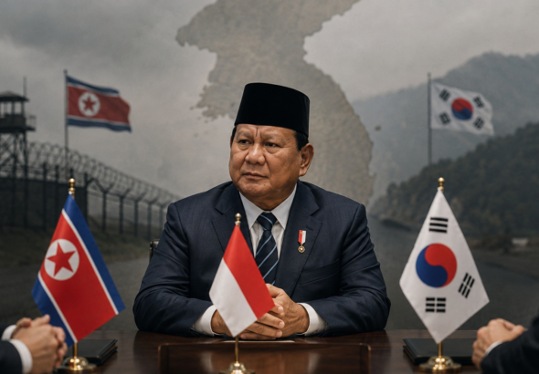 Prabowo North and South Korea