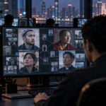 AI-assisted surveillance analysis room