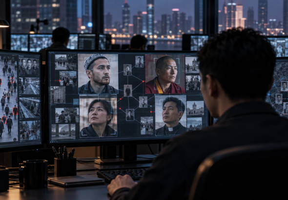 AI-assisted surveillance analysis room