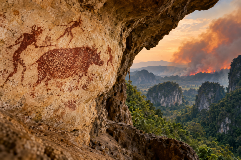 Ancient cave paintings