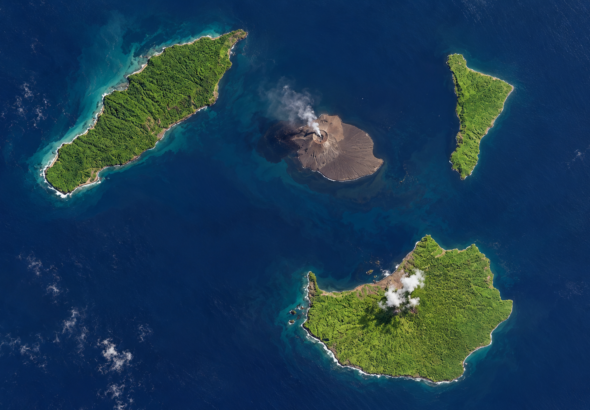Krakatau Islands from Orbit