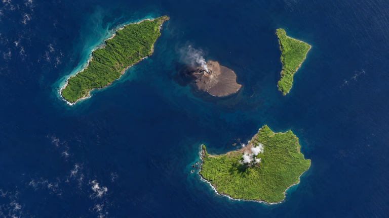 Krakatau Islands from Orbit