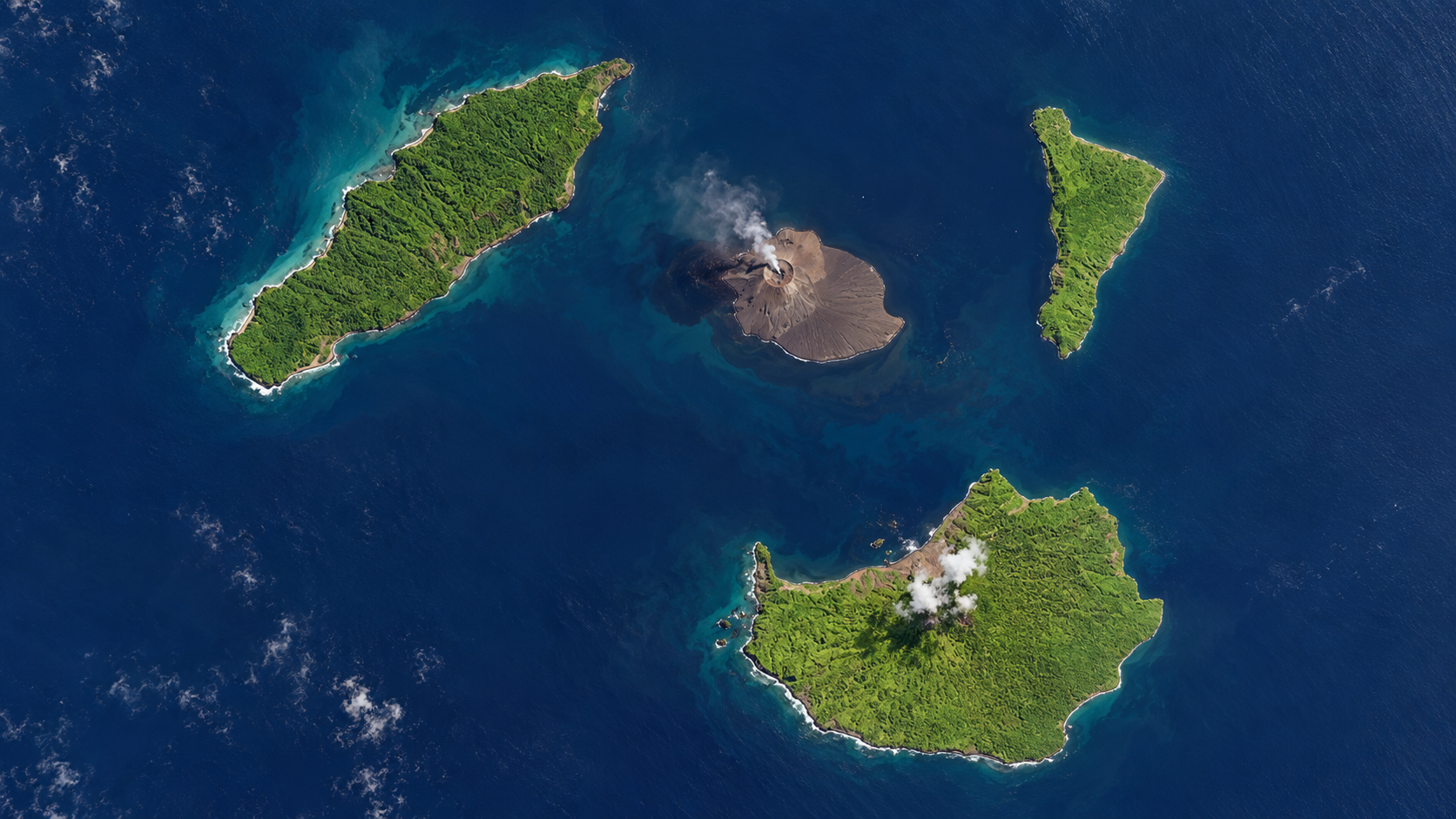 Krakatau Islands from Orbit